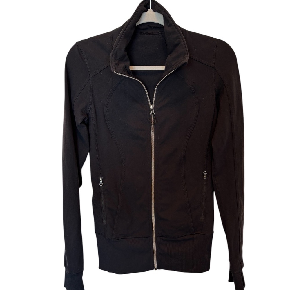 Lululemon Nice Asana Jacket with Zipper Black Size Small